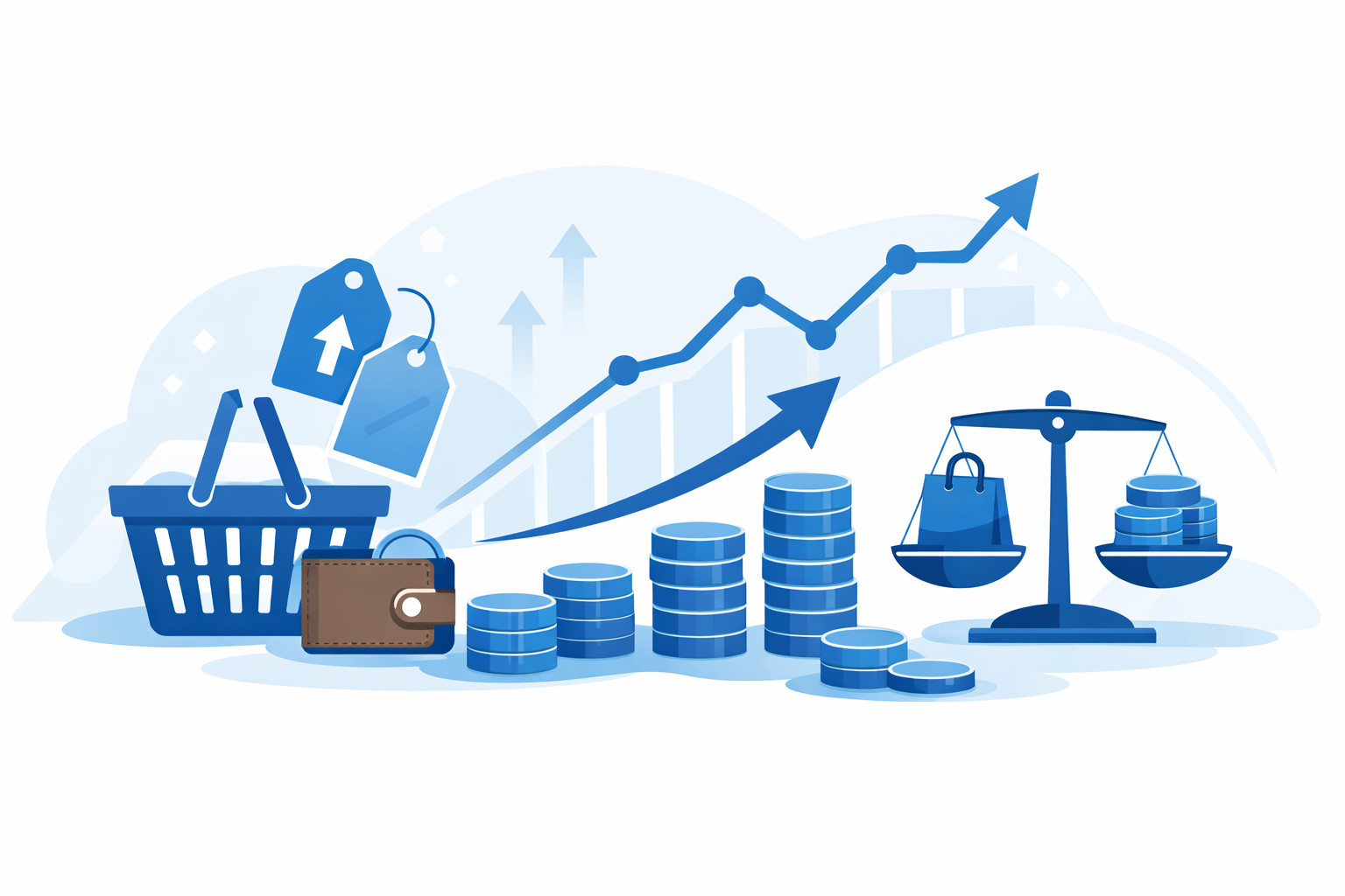 인플레이션을 설명하기 위한 일러스트